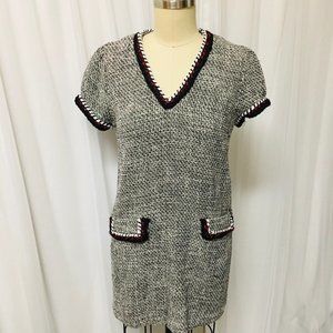 Zara Basic Polyester Black & White Dress
